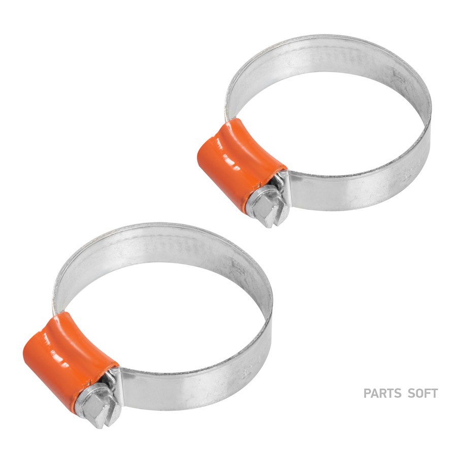 Хомут на патрубки AIRLINE червячный 32-44 мм (оцинкованный, W1, усиленный) - AIRLINE None None